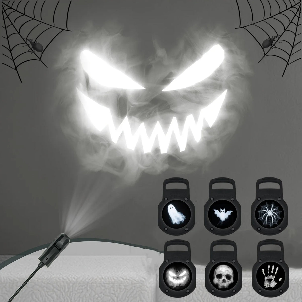 Proyector LED USB de Halloween y Navidad