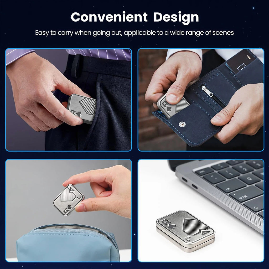Fidget de deslizar antiestrés en metal