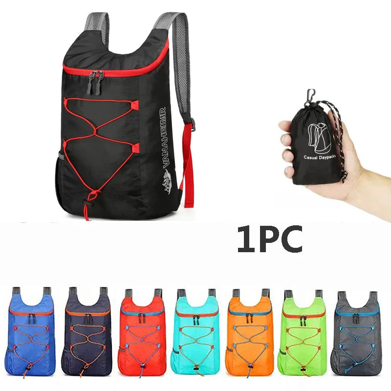 Mochila plegable impermeable para excursiones
