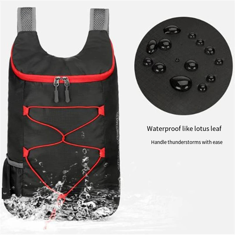 Mochila plegable impermeable para excursiones