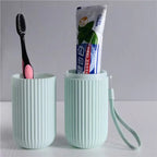 Estuche portátil para cepillo y pasta de dientes