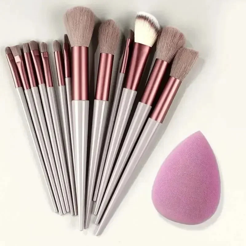Set de brochas de maquillaje profesionales suaves