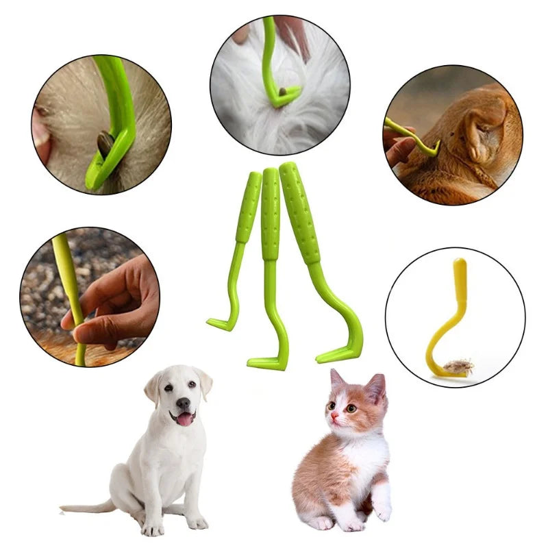 Ganchos quitagarrapatas para perros y gatos