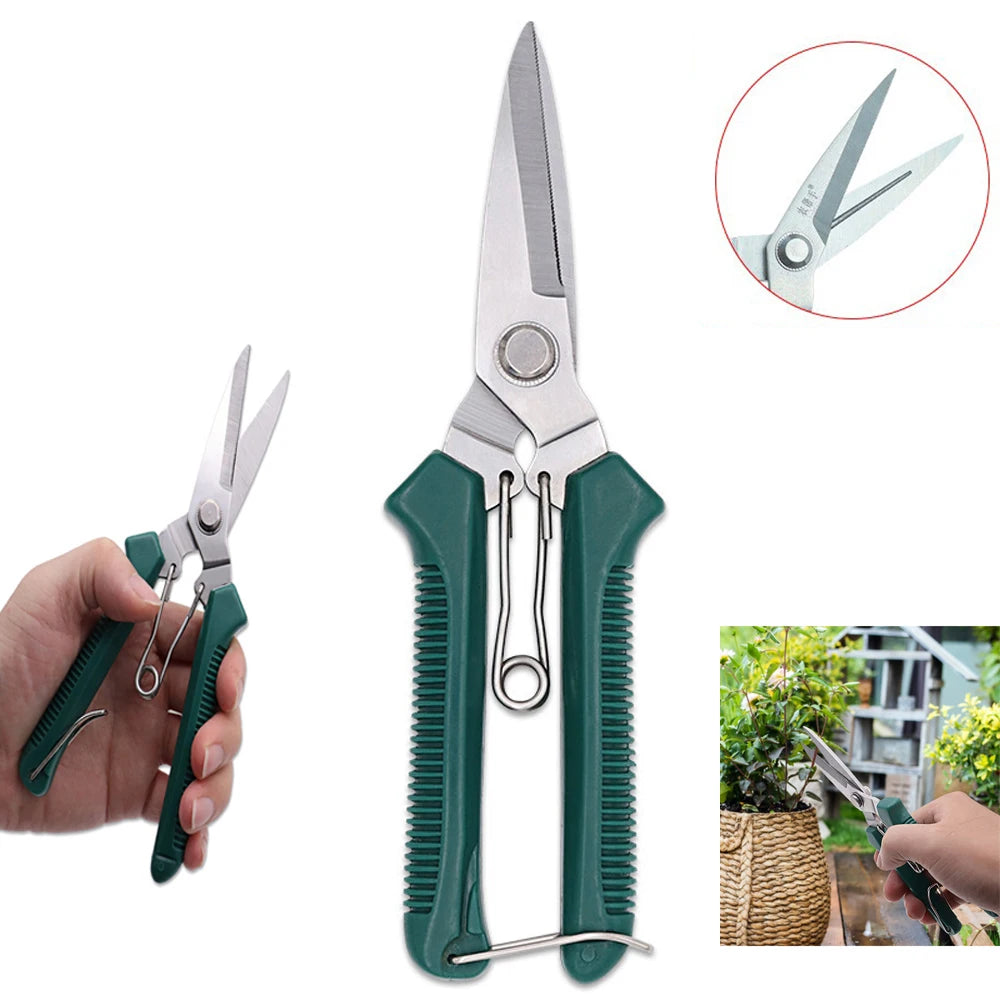 Tijeras de podar de cabeza recta para jardín